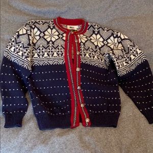 VINTAGE REI Fair Isle wool Snowflake Sweater